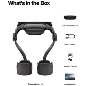 Exoesqueleto Hypershell X Pro 800W 17,5 km por Carga 10 Modos IA Proteção IP54 2 Baterias